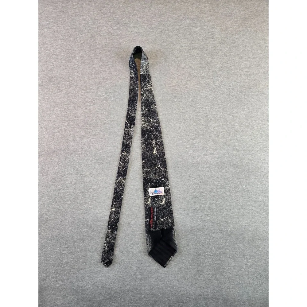 Vintage‎ The Nightmare Before Christmas Tie Mens Black/Gray Disneyland Silk 90's